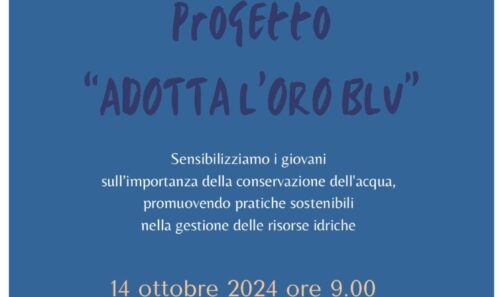 “Adotta l’oro blu”