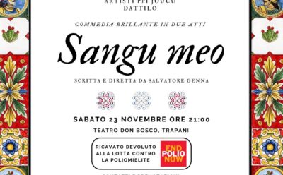 Sabato 23 Novembre con la compagnia teatrale “artisti pi jocu” di Dattilo con “Sangu meo”